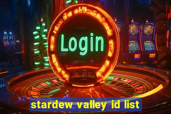 stardew valley id list